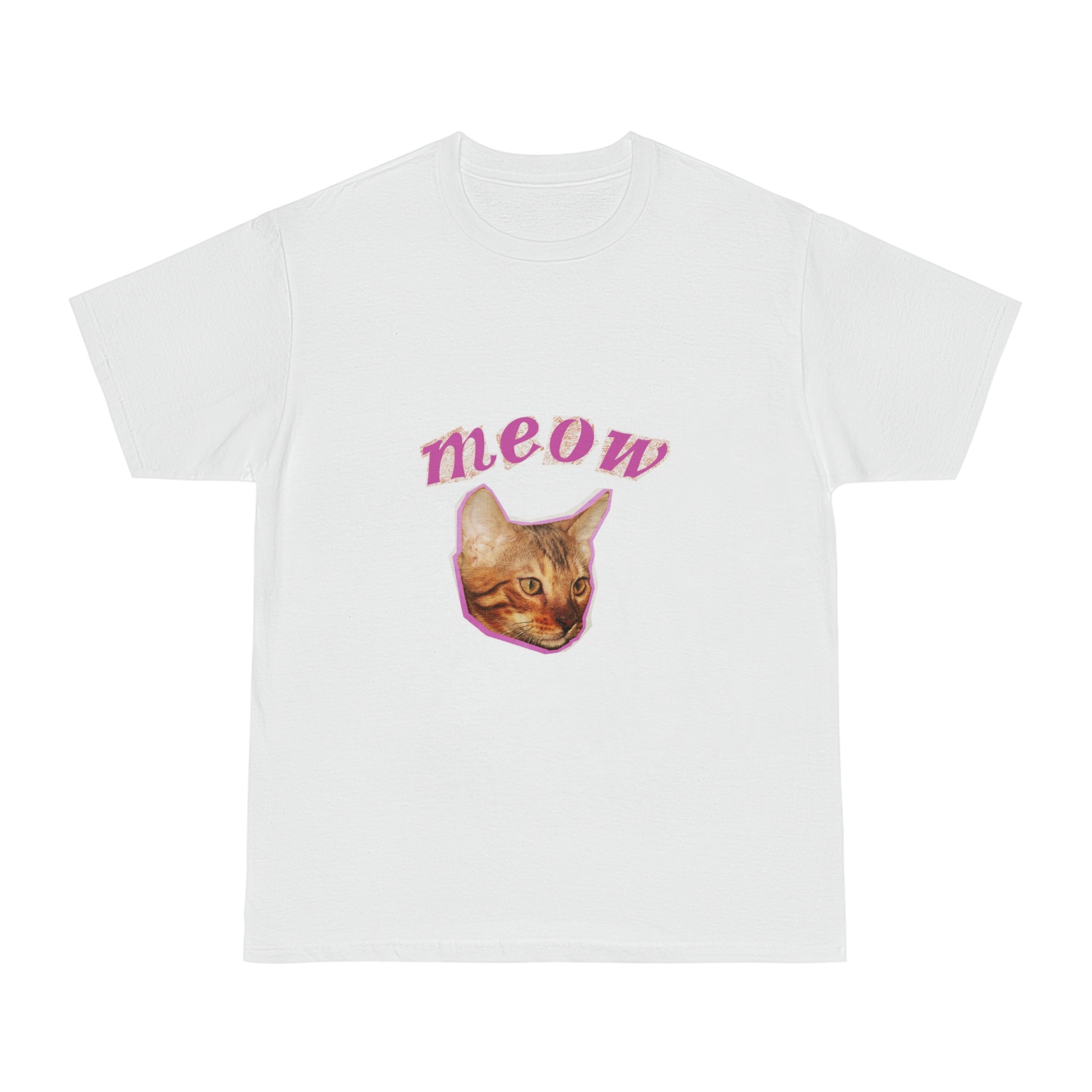 Meow Cat Unisex T-Shirt – Cute & Funny Gift for Cat Lovers | Casual Everyday Wear