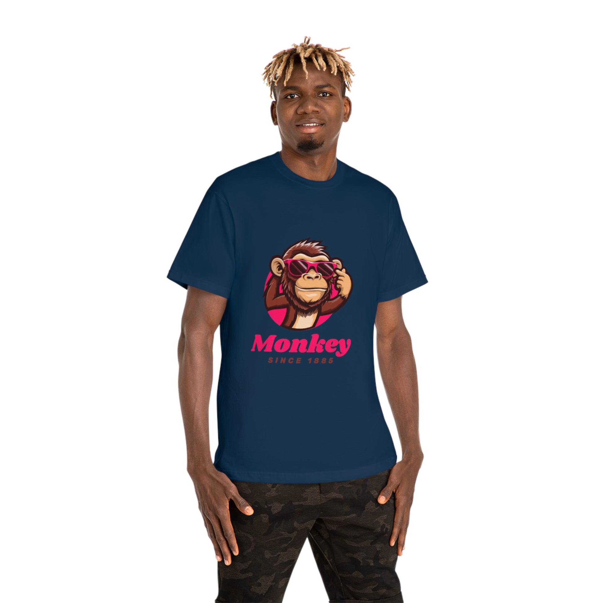 Funny Monkey Graphic Tee, Cool Gift for Animal Lovers, Casual Wear for Men and Women, Birthday Present, Fun Summer Shirt