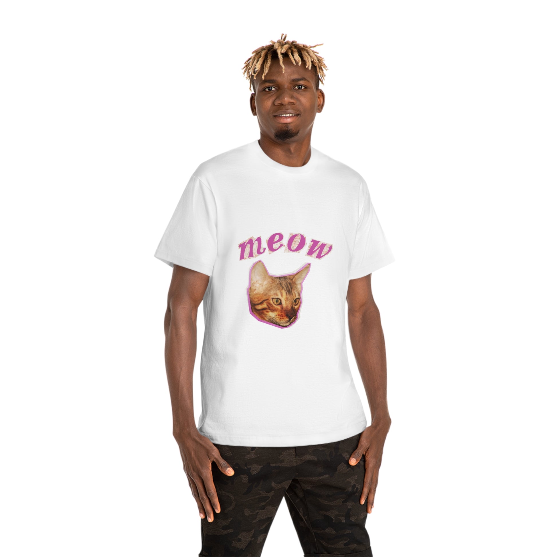 Meow Cat Unisex T-Shirt – Cute & Funny Gift for Cat Lovers | Casual Everyday Wear