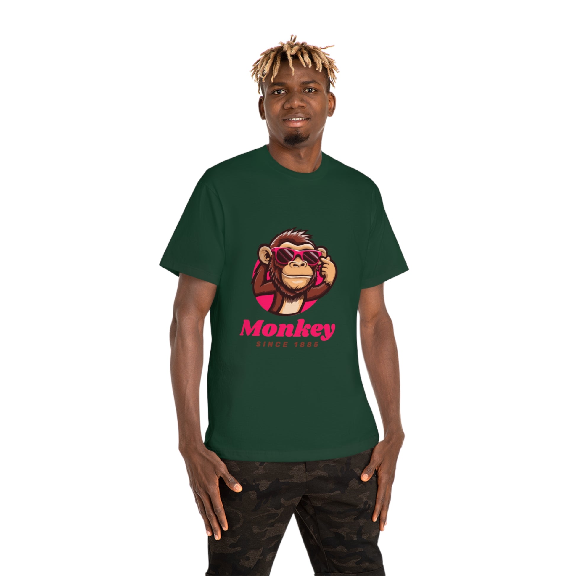 Funny Monkey Graphic Tee, Cool Gift for Animal Lovers, Casual Wear for Men and Women, Birthday Present, Fun Summer Shirt