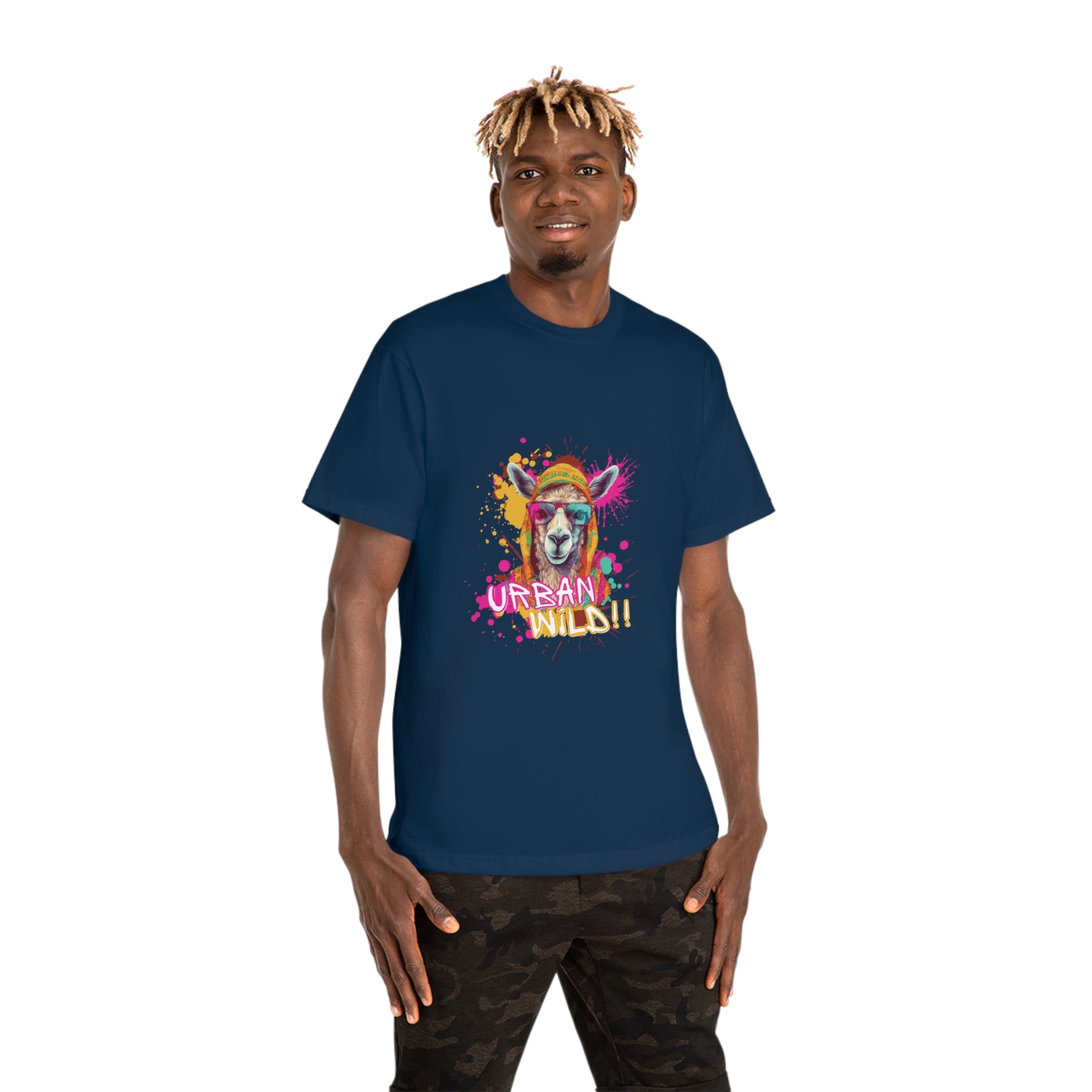 Urban Rebel Unisex T-Shirt | Colorful Animal Art Tee, Streetwear, Unique Gift, Festival Fashion, Casual Wear