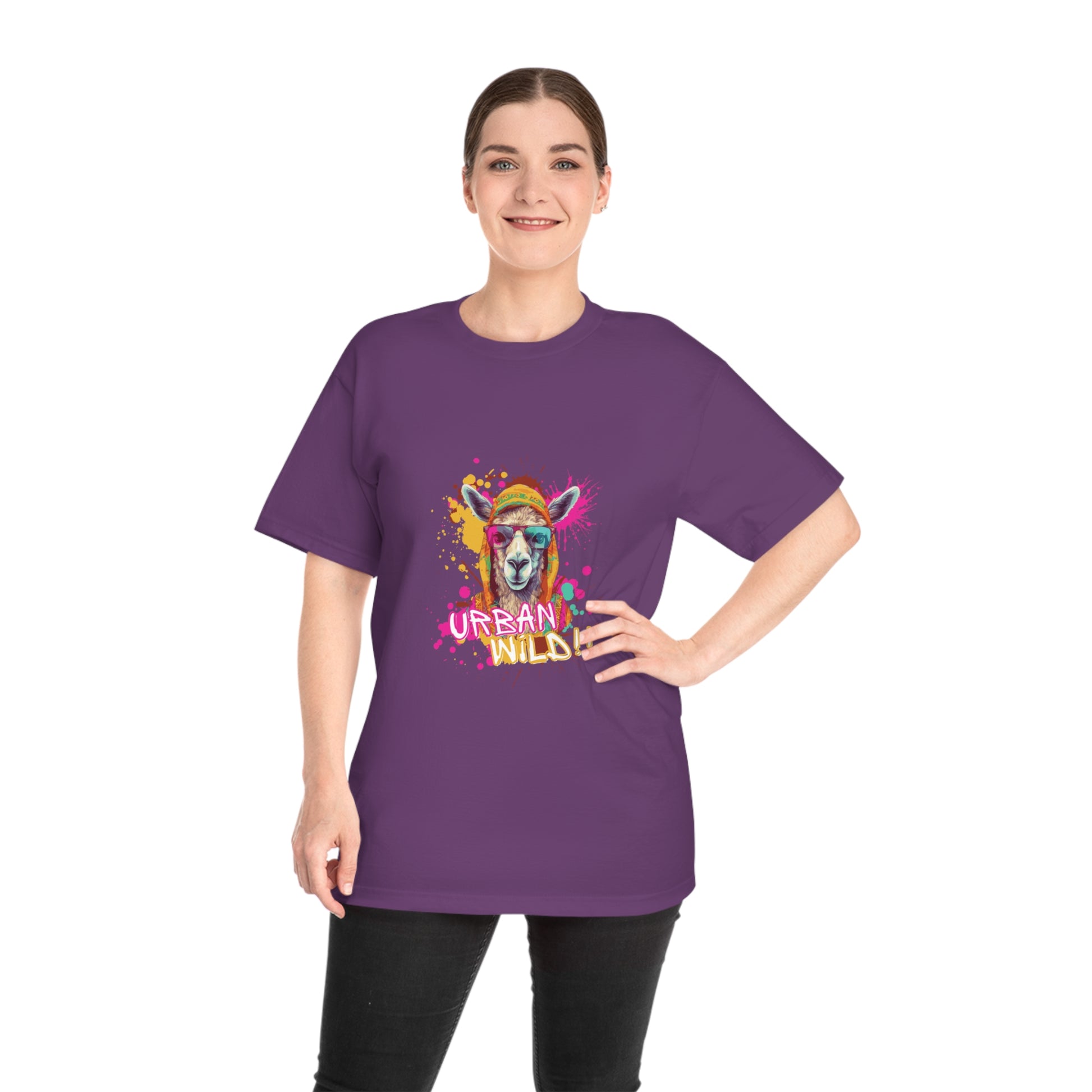 Urban Rebel Unisex T-Shirt | Colorful Animal Art Tee, Streetwear, Unique Gift, Festival Fashion, Casual Wear