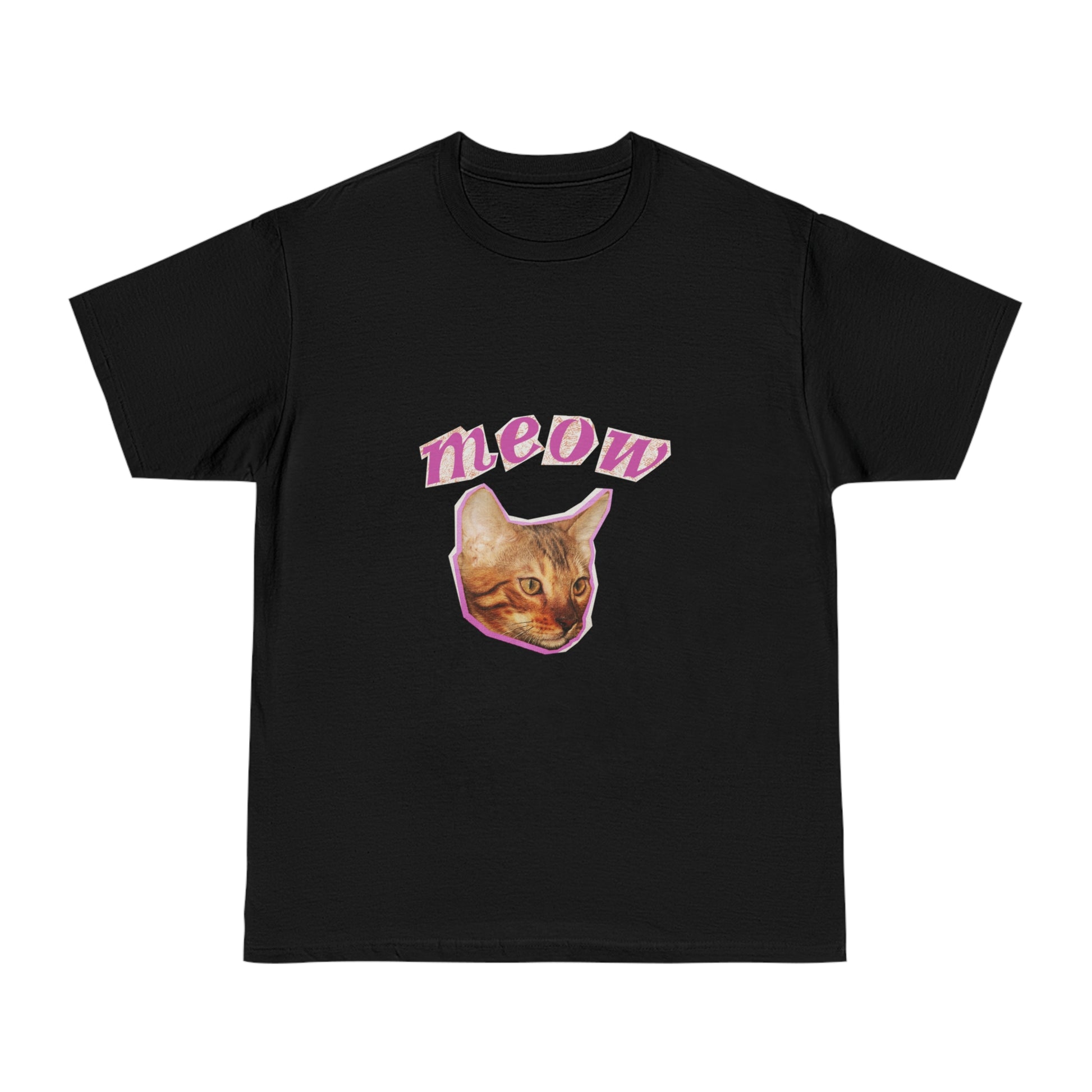 Meow Cat Unisex T-Shirt – Cute & Funny Gift for Cat Lovers | Casual Everyday Wear