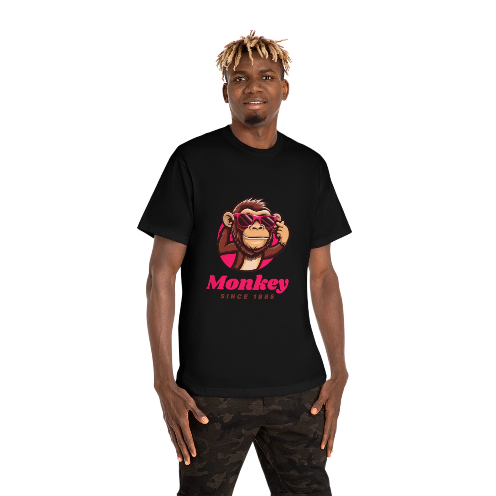 Funny Monkey Graphic Tee, Cool Gift for Animal Lovers, Casual Wear for Men and Women, Birthday Present, Fun Summer Shirt