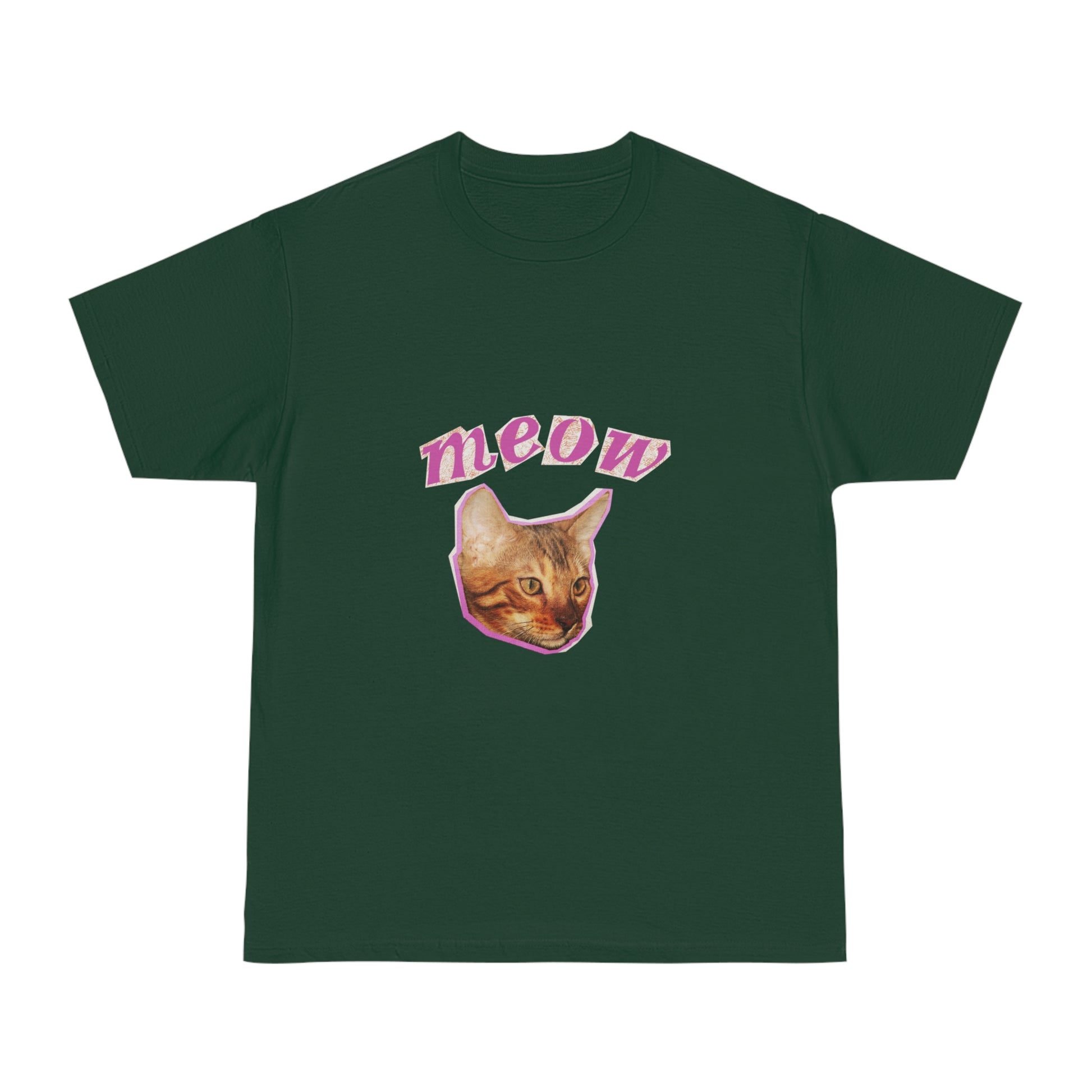 Meow Cat Unisex T-Shirt – Cute & Funny Gift for Cat Lovers | Casual Everyday Wear