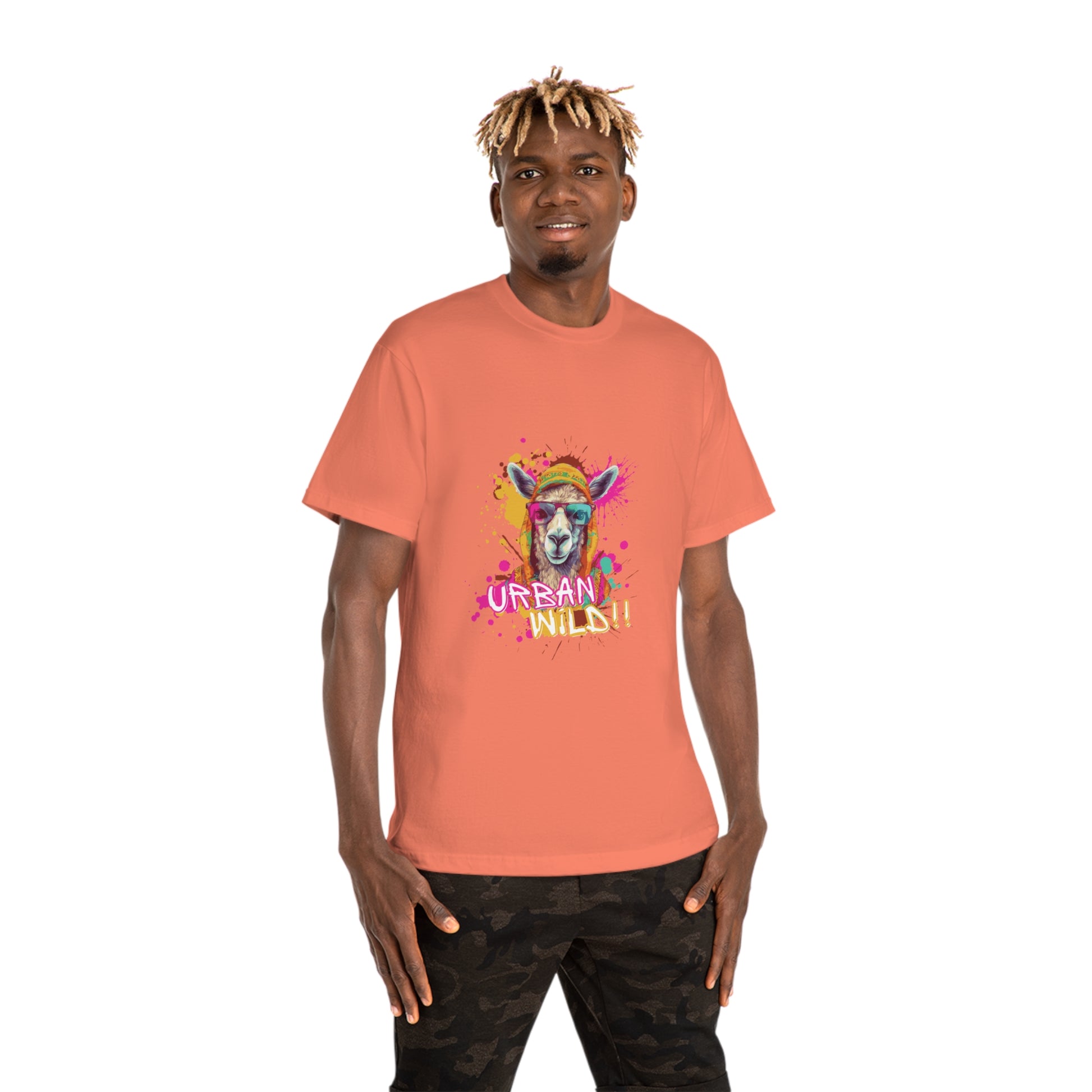 Urban Rebel Unisex T-Shirt | Colorful Animal Art Tee, Streetwear, Unique Gift, Festival Fashion, Casual Wear