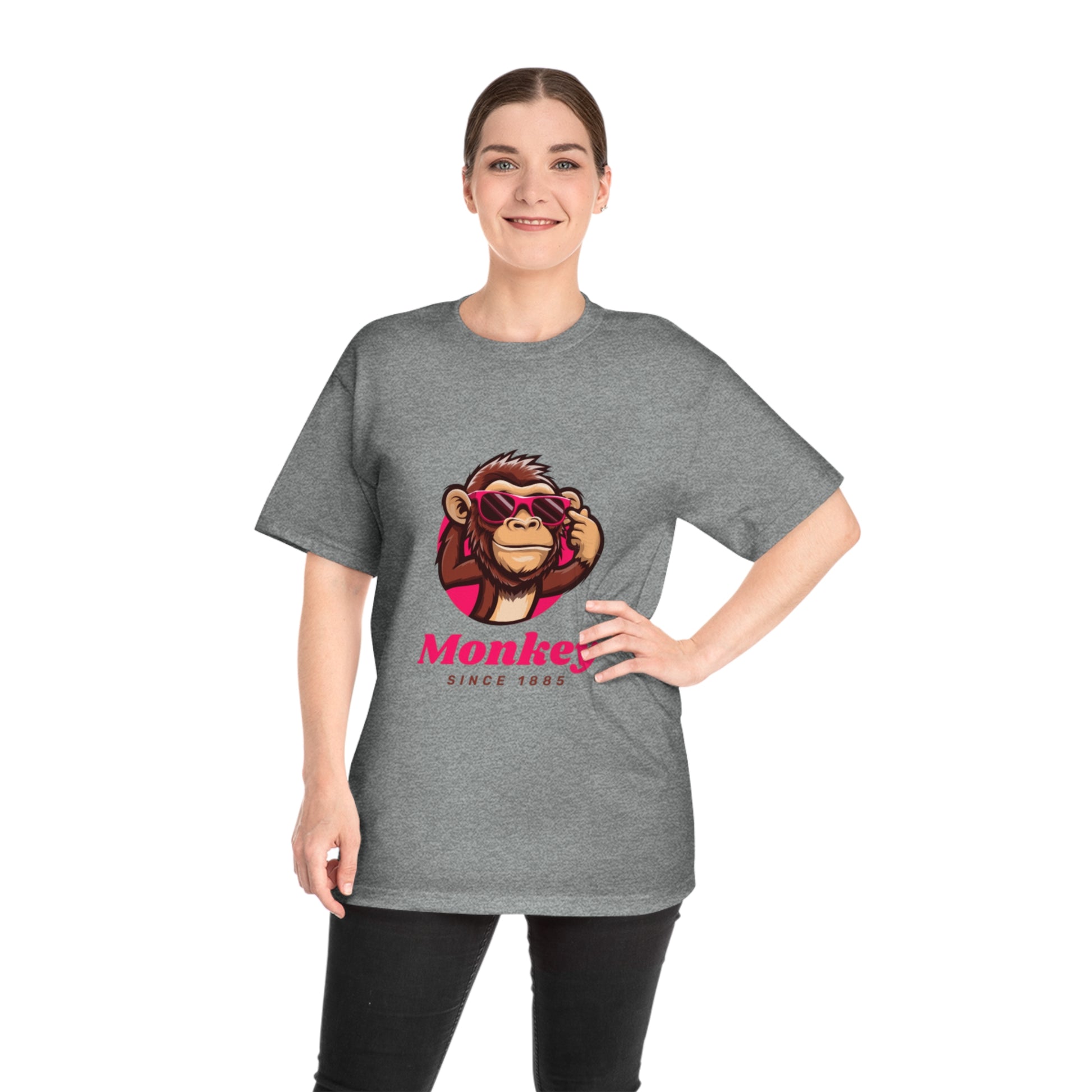 Funny Monkey Graphic Tee, Cool Gift for Animal Lovers, Casual Wear for Men and Women, Birthday Present, Fun Summer Shirt