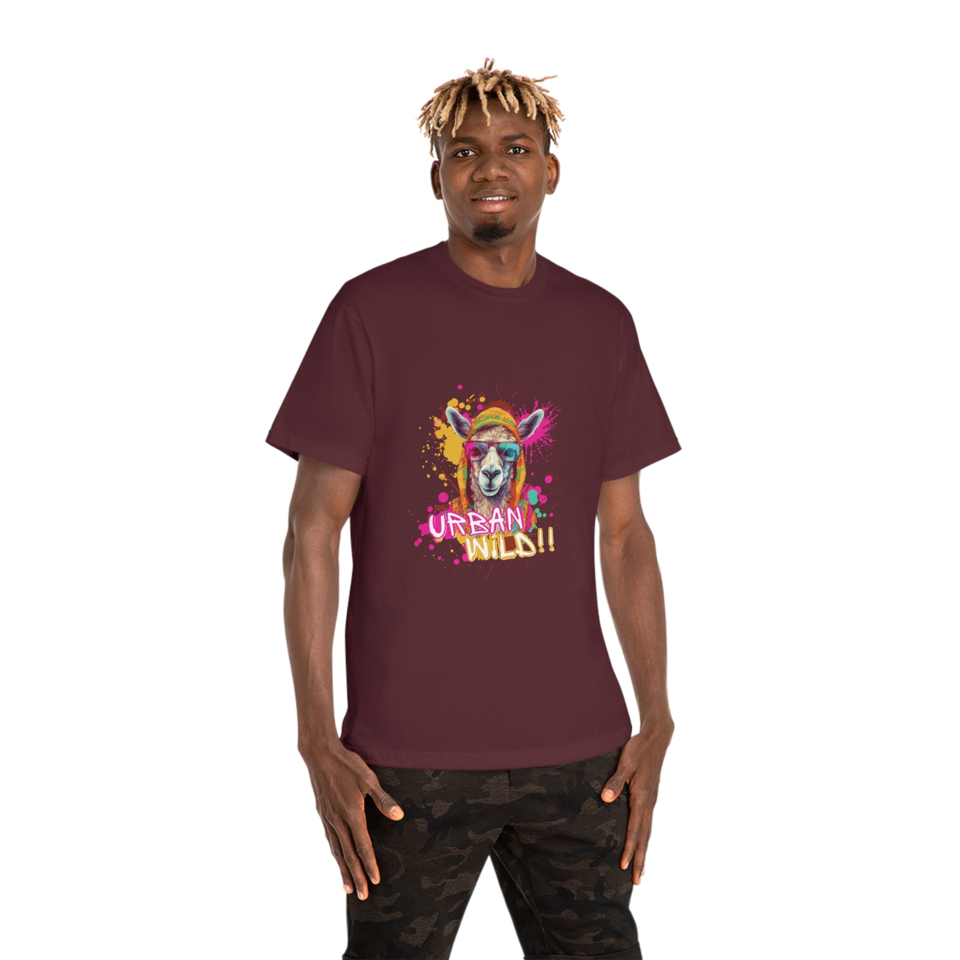Urban Rebel Unisex T-Shirt | Colorful Animal Art Tee, Streetwear, Unique Gift, Festival Fashion, Casual Wear