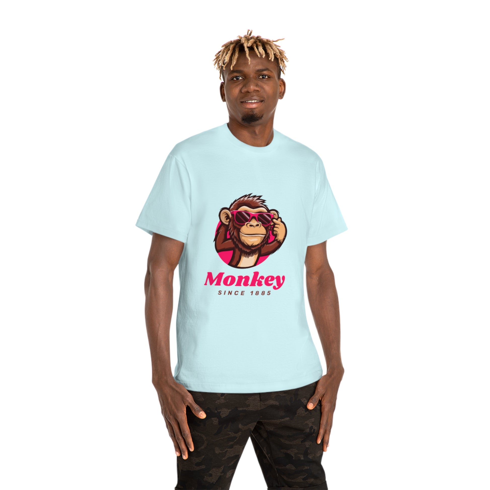 Funny Monkey Graphic Tee, Cool Gift for Animal Lovers, Casual Wear for Men and Women, Birthday Present, Fun Summer Shirt