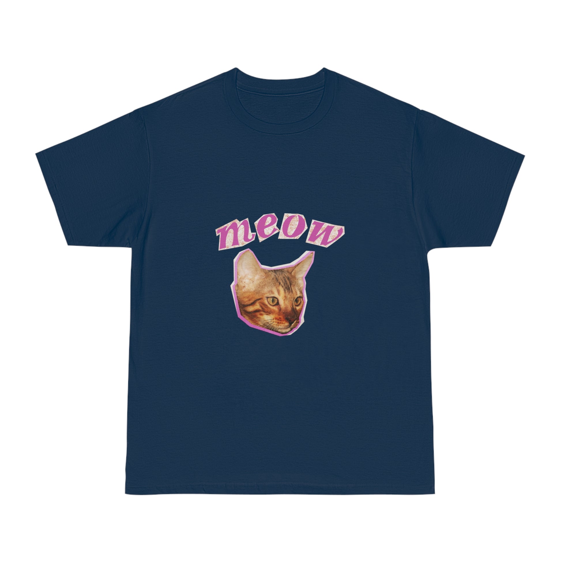 Meow Cat Unisex T-Shirt – Cute & Funny Gift for Cat Lovers | Casual Everyday Wear