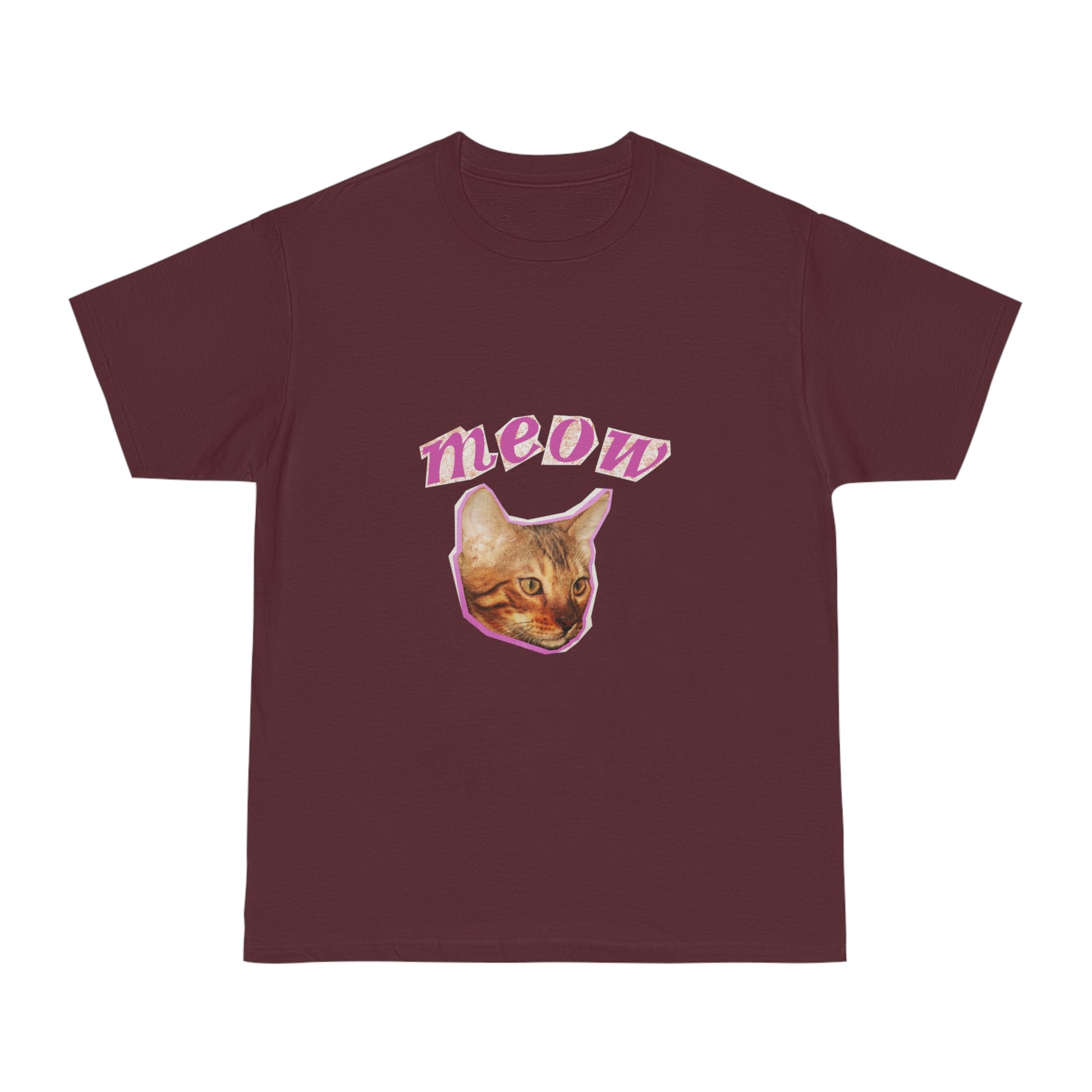 Meow Cat Unisex T-Shirt – Cute & Funny Gift for Cat Lovers | Casual Everyday Wear