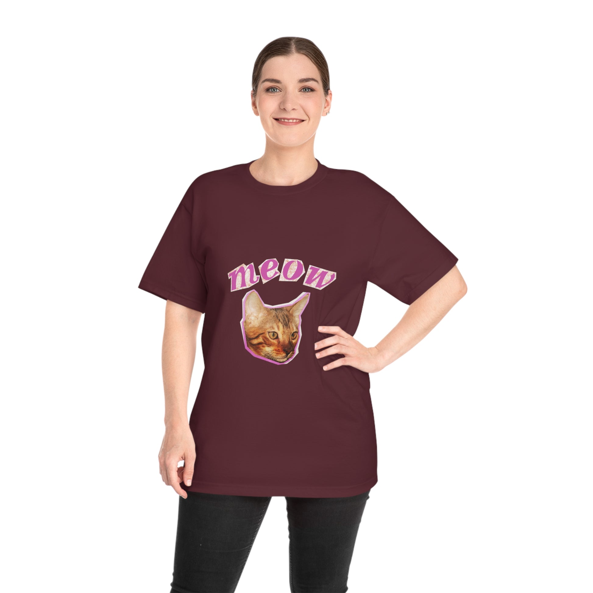 Meow Cat Unisex T-Shirt – Cute & Funny Gift for Cat Lovers | Casual Everyday Wear