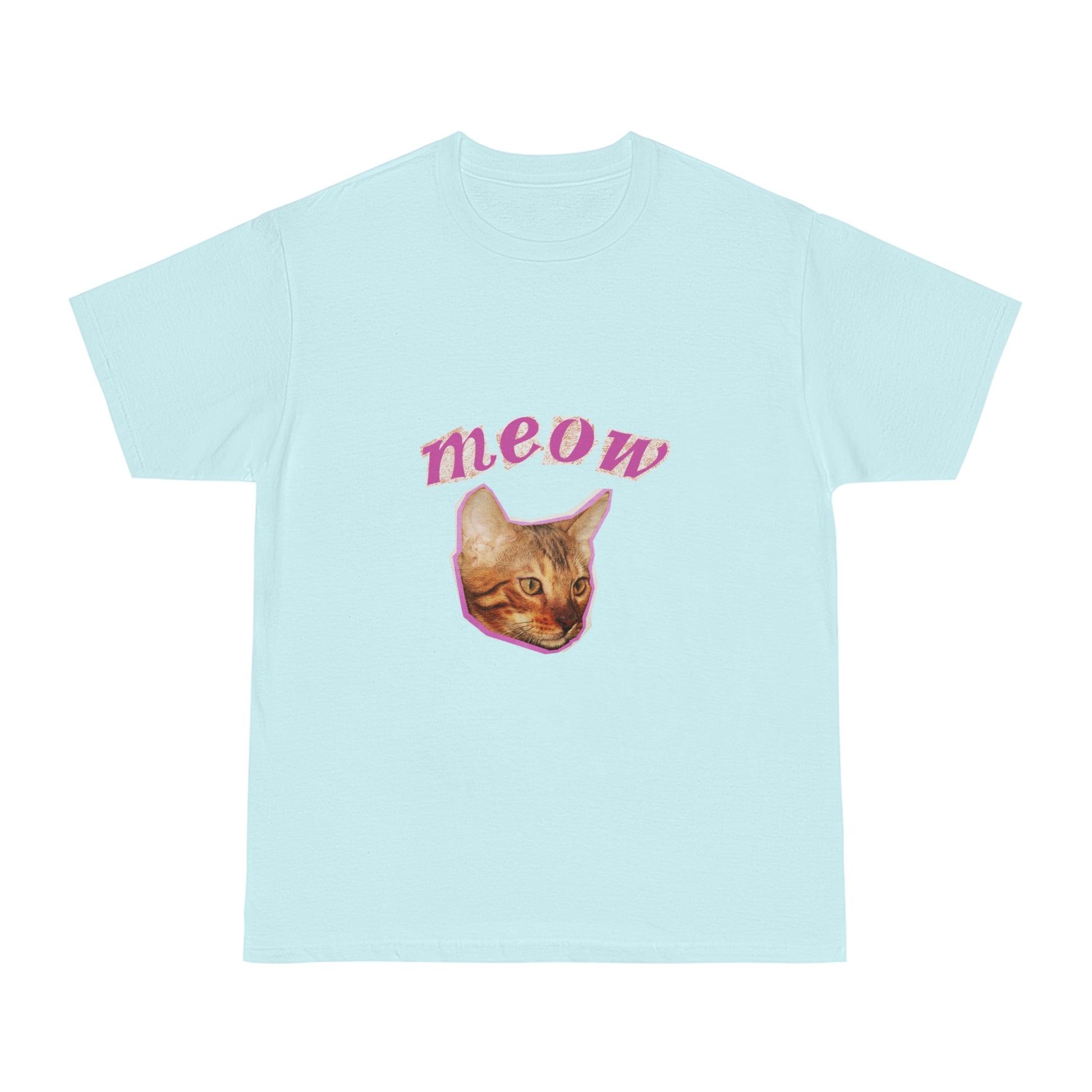 Meow Cat Unisex T-Shirt – Cute & Funny Gift for Cat Lovers | Casual Everyday Wear