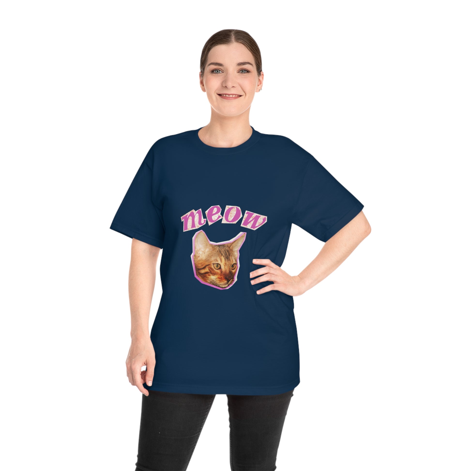Meow Cat Unisex T-Shirt – Cute & Funny Gift for Cat Lovers | Casual Everyday Wear