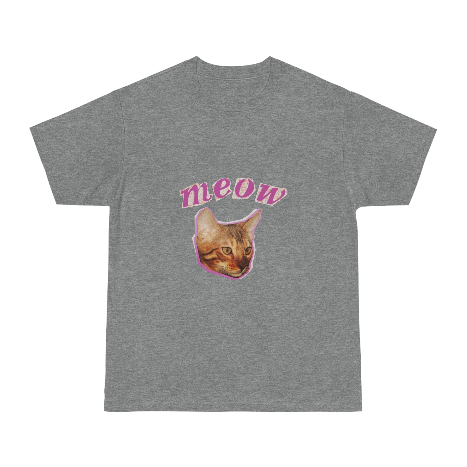 Meow Cat Unisex T-Shirt – Cute & Funny Gift for Cat Lovers | Casual Everyday Wear
