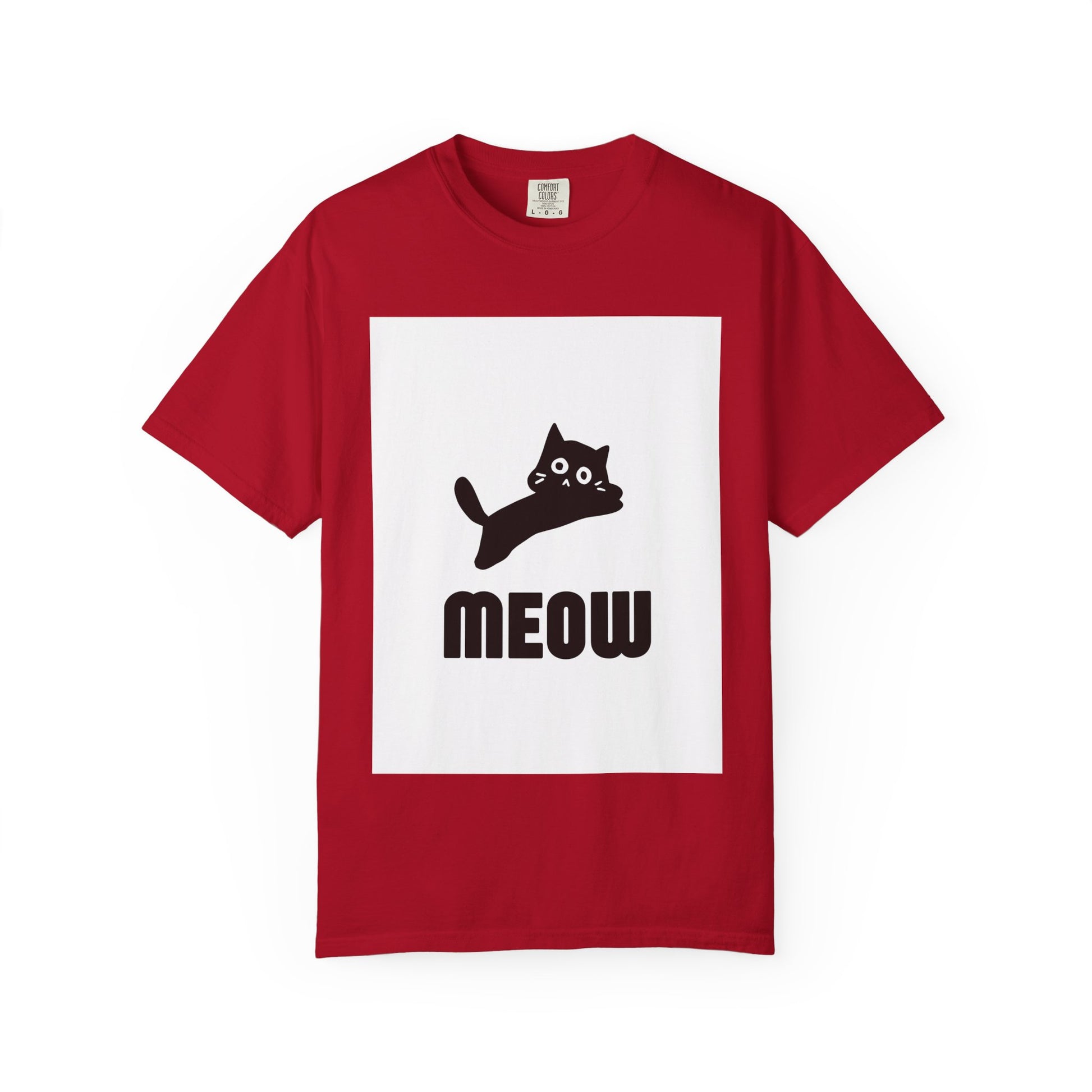 Playful Cat T-Shirt, Meow Tee, Unisex Animal Shirt, Cute Cat Lover Gift, Funny Pet T-Shirt, Casual Wear, Birthday Present